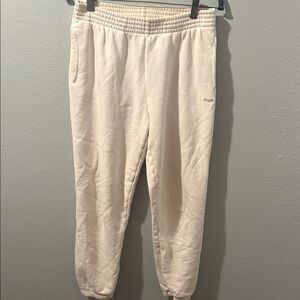TNA Cozy Fleece Sweatpants in Cream